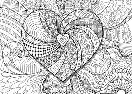 Adult coloring pages to print. Zendoodle Hearted Shape On Floral Background For Cards And Adult Coloring Book Page Royalty Free Cliparts Vectors And Stock Illustration Image 71927814