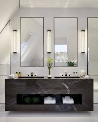 The Easiest Way To Finish Your Bathroom Project Is With These Lighting Ideas Www Lightingst In 2020 Stylish Bathroom Bathroom Interior Design Double Vanity Bathroom