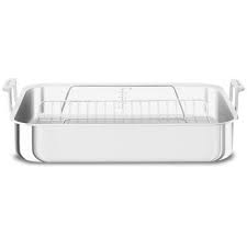 Kitchenaid Triply Stainless Steel Large Roaster Kc2t18rpst 18 Amazon Most Trusted E Retailer Roastingpans Kitchen Aid Roaster Roasting Pan