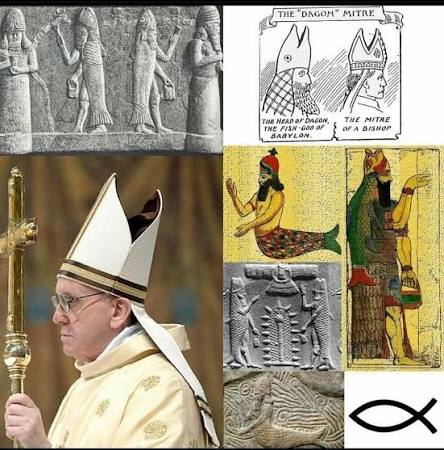 Why the Pope's mitre is shaped like a fish