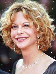 Meg Ryan Curly Hair Lockige Frisuren Kurze Lockige Frisuren Rundes Gesicht