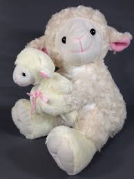 Beverly Hills Plush Lamb Mother Baby Ivory Cream Stuffed Animal Teddy Bear Co Teddybearco Plush Lamb Teddy Bear Stuffed Animal Teddy Bear