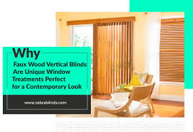 Wood vertical bring the outdoors in with the relaxed natural charm of bali wood blinds. Why Faux Wood Vertical Blinds Are Perfect For A Contemporary Look