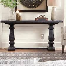 This diy console table took me much longer than i thought it would. Home Decorators Collection Aldridge Washed Black Console Table Nb 053wb The Home Depot In 2020 Black Console Table Console Table Decorating Entry Console Table