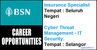Iklan Penuh Jawatan Kosong Bank Simpanan Nasional Career Management Cyber Threat Selangor