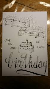 Birthday Cake Birthday Card Drawing Ideas For Kids Pin By Summa On Handlettering Happy Birthday Drawings Birthday Card Drawing Happy Birthday Hand Lettering