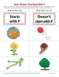 Letter F Consonant Worksheet Here S An Expandable Game For Sorting Words Play It With One Set Two Sets Or More It Letter Sounds Preschool Consonant Words