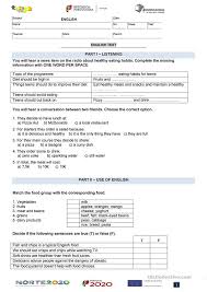 In many parts of the world, that might prove difficult during the winter months — and it can impact more than your sunny disposition.when exposed to sunshine, our bodies produce vitamin d, something our bodies ne. 8th Grade Healthy Eating Test Version A English Esl Worksheets For Distance Learning And Physical Classrooms