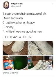 How To Clean White Shoes Cleaning Hacks Tips And Tricks In 2020 Useful Life Hacks Cleaning Hacks Life Hacks