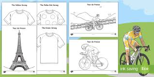 Your kids will increase their vocabulary by learning about different anima. Tour De France Colouring Sheets Primary Resource