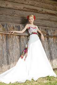 Folk Wedding Dress Satin Formal Flower Bow Belt Sash Folk Etsy Etsy Wedding Dress Wedding Dresses Satin Rustic Wedding Dresses