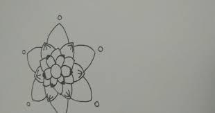 Gambar doodle bunga yang mudah kantor meme. Gambar Vignet Bunga