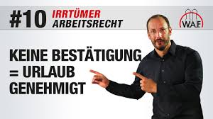 Der urlaubsantrag wird ausgefüllt und abgesandt. Arbeitsrecht Irrtumer 10 Keine Ruckmeldung Gilt Als Urlaubsgenehmigung W A F