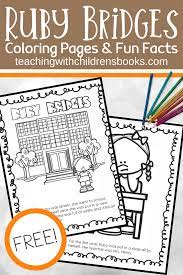 All the teachers refused to teach while a black child was enrolled. Free Printable Ruby Bridges Coloring Page Packet