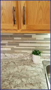 Mamaeatsclean A Honey Oak Kitchen With White Appliances A 4 Day 1 000 Transformation Trendy Kitchen Backsplash White Kitchen Appliances Kitchen Renovation