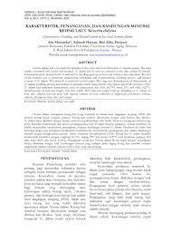 The journal covers food security, development, diversification, and utilization of waste which includes the process of handling, processing, distribution and security. Pdf Fishtech Jurnal Teknologi Hasil Perikanan Characteristics Handling And Mineral Content Of Sea Snail Neverita Didyma
