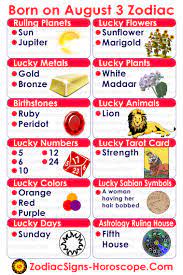 You are not afraid to august 3 zodiac people are sincere in their dealings with others. August 3 Zodiac Full Horoscope Birthday Personality Zsh