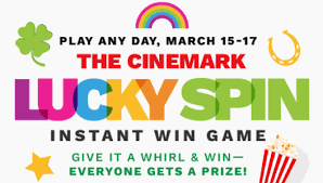If you see any that are over, or know of any more, please let us know! Cinemark Lucky Spin Instant Win Game Sweepstakes 21 025 Winners Hunt4freebies