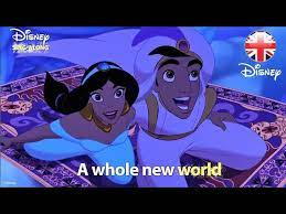 A whole new world a new fantastic point of view no one to tell us no or where to go or say we're only dreaming. Disney Sing Alongs A Whole New World Aladdin Lyric Video Official Disney Uk Youtube