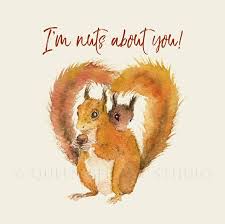 Squirrel Love You Anniversary Card Etsy Queen Bees Art Squirrel Bee Art