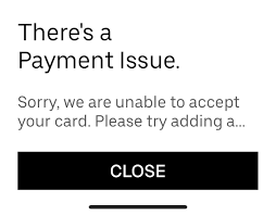 Go to the 'payment' tab. What To Do When Your Credit Card Doesn T Work With Uber Your Mileage May Vary