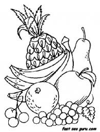6,366 61 51 wild west coloring sheets. Printable Fruits Pineapple Grpsae And Banana Coloring In Pages Free Kids Coloring Pages Printable