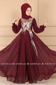Modaselvim Abiye Pul Payetli Tul Abiye 802sm221 Bordo Elbiseler Elbise The Dress