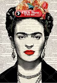 Frida Kahlo Magazine Muotokuva Varitys Piirrokset