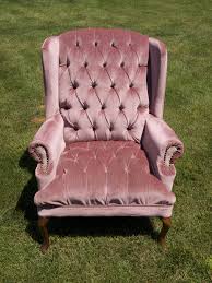 Base is gold too is mauve ** chair / stool / bench ** Mauve Wingback Chair Swoon Chair Wingback Chair Upholstered Seating