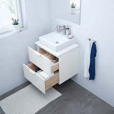 Godmorgon Sink Cabinet With 2 Drawers White 23 5 8x18 1 2x22 7 8 Ikea In 2020 Ikea Godmorgon Sink Cabinet White Vanity Bathroom