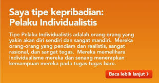 Tipe Kepribadian Saya Adalah Pelaku Individualistis Apa Tipe Anda Orang Membaca Inspirasi