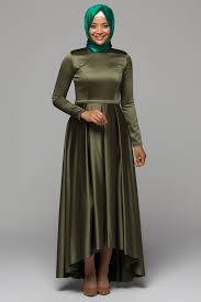 Tafta Kumas Detayli Mint Abiye Elbise Armine Tesettur Giyim Armine Com Dresses High Neck Dress Fashion
