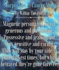 Let's look at some of the positive and negative traits of cancer for complete astrology insights: Within The Zodiac Description For Scorpio Sun Cancer Moon Info