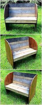 أفكار لاعادة استخدام البالتات الخشبية فى المنزل wood pallets pallet projects garden pallet furniture bench