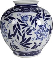 Amazon books offers, coupons & promo codes june 2021. Amazon Com A B Home Blue And White Porcelain Vase 8 5 X 8 5 X 9 Anthony Venetucci Home Kitchen