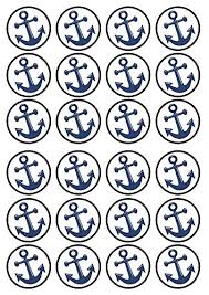 Edible icing sheets are made from the following ingredients: 24 Anchor Sailor Navy Fisherman Precut Edible Cupcake Toppers Wafer Card Disc Cake Decorations Stand Up Uncut Buy Online In Grenada At Grenada Desertcart Com Productid 43687890