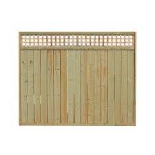 Actual 6 Ft X 8 Ft Pressure Treated Spruce Pine Fir Lattice Top Wood Fence Panel At Lowes Com 6ft 8ft Actual In 2020 Wood Fence Fence Panels Privacy Fence Panels