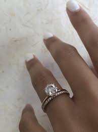 Diamond Engagement Ring Round Brilliant Diamond Bridal Set Etsy Unique Engagement Rings Classic Engagement Rings Vintage Engagement Rings