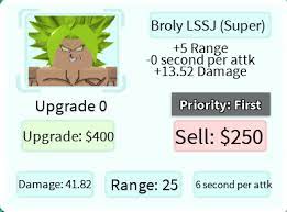 Following are simple steps to redeem the roblox all star tower defense codes 2021. Legendary Borul Broly Lssj Super Roblox All Star Tower Defense Wiki Fandom