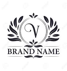 Flat vector logo design template. Luxury Logo Design Letter V Logo Vintage Elegant Ornamental Alphabet V Letter Logo Design Royalty Free Svg Cliparts Vectors And Stock Illustration Image 141058699
