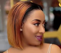 Ombre Brown] 150% Density Human Hair Ombre Brown 4x4 BOB Wig