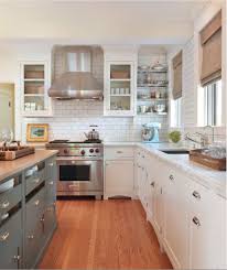 White Cabinets With Silver Clamshell Pulls Different Color Cabinet On Island Kitchen Inspirations Kitchen Plans Timeless Kitchen