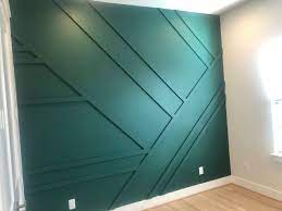 Diy Wood Pattern Accent Wall Wood Wall Design Green Accent Walls Wood Trim Walls