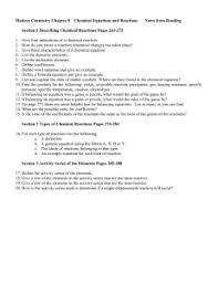 Chapter 21 Chemical Reactions