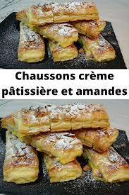 Chaussons Creme Patissiere Et Amandes En 2020 Recettes De Cuisine Patissiere Recette Creme Patissiere