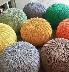 Hand knit a cat bed within 30 minutes. Crochet Mustard Unstuffed Color Pouf Ottoman Knit Pouf Etsy In 2021 Knitted Pouf Crochet Pouf Knitted Pouffe