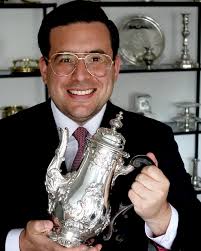 Check out this fabulous pair of George II candlesticks made in London in  1744 by the royal silversmith, George Wickes. This pair of candlesticks are  priced and £3500 have to be seen