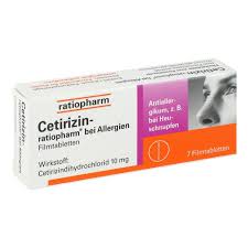 Cetirizin Ratiopharm Bei Allergien 7 Stuck Online Bestellen Medpex Versandapotheke