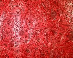 Two Toned Bright Red Embossed Or Tooled Faux Leather Vinyl On A Hard Top Fabric Leather Upholstery Fabric Rustic Fabric Upholstery Fabric