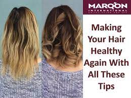 We all dream of having healthy, soft and shiny hair, but in our day to day we carry out practices that damage and. Making Your Hair Healthy Again With All These Tips